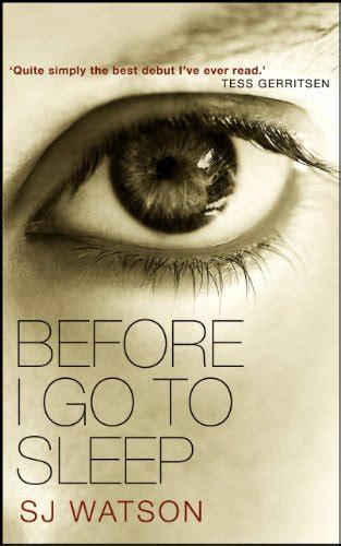 April Book Club ‘before I Go To Sleep By S J Watson The Society
