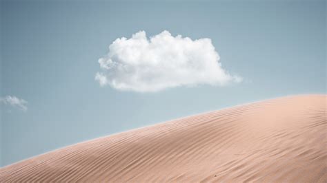 Lonely Cloud Above Desert 4k Hd Nature 4k Wallpapers Images