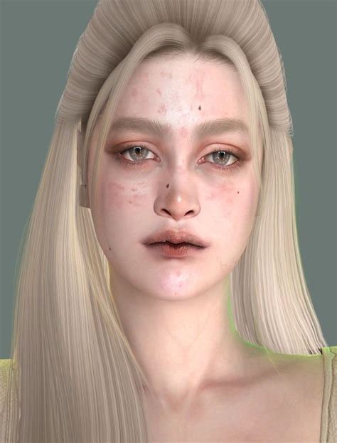 Acne N09 ᴍᴏᴏɴ ᴘʀᴇsᴇɴᴄᴇ The Sims 4 Skin Sims 4 Cc Skin Sims 4 Body