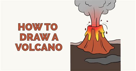 How To Draw A Volcano Really Easy Drawing Tutorial