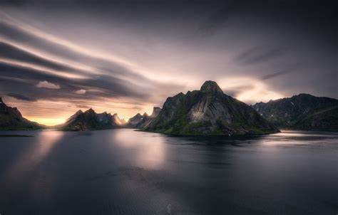 Обои небо горы Норвегия фьорд картинки на рабочий стол раздел