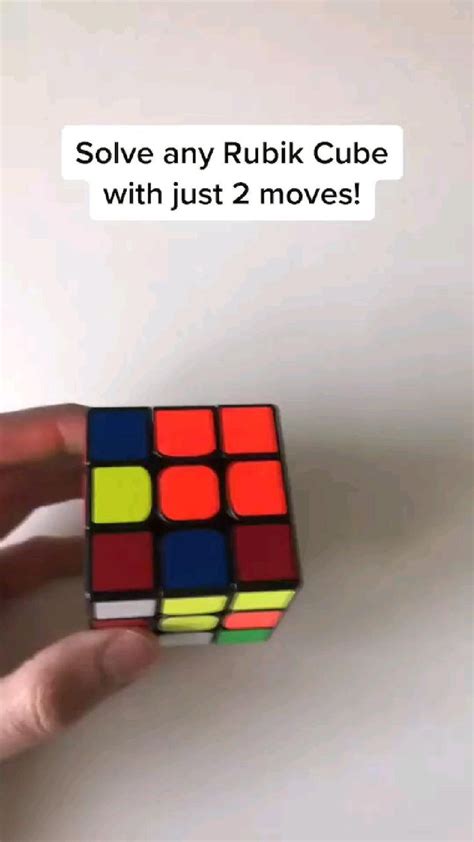 Solve Any Rubik Cube With Just Two Moves Rubiks Cube Trick Tutorial