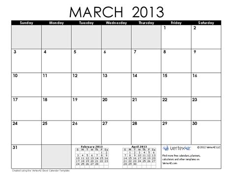 Free Calendars And Calendar Templates Printable Calendars