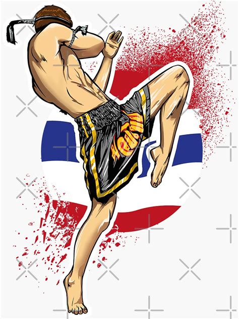 Muay Thai Sticker For Sale By Jjsealion Redbubble
