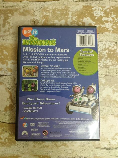 The Backyardigans Mission To Mars Dvd 2006 97368771642 Ebay