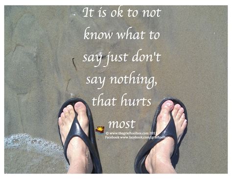 Just Do Not Say Nothing The Grief Toolbox