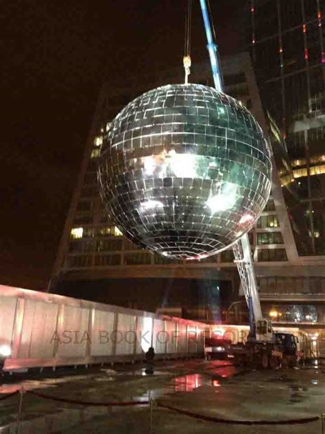 Largest Disco Ball Made Of Mirrors Asia Book Of Records Asia Book