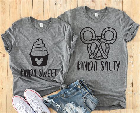 Kinda Salty Kinda Sweet Matching Disney Shirts Disney Etsy Matching