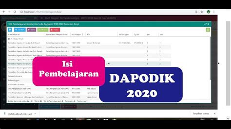 Isi formulir pengajuan kpr di sini. Cara Mengisi Pembelajaran di Dapodik Versi 2020 - YouTube