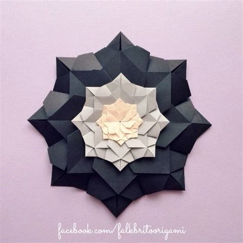 Origami magic mandalas continues the action origami series by the oriland authors. Mandala By Falk Brito. | Falk Brito Origami | Pinterest | Origami and Origami flowers