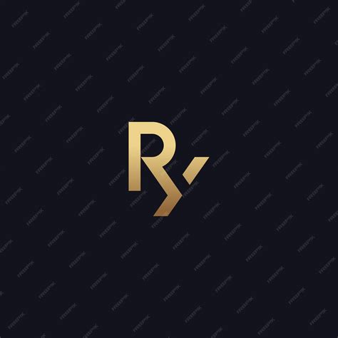 Premium Vector Ry Initial Monogram Vector Icon Illustration