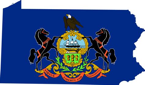 Pennsylvania Flag Map Flag State Flag Art State Flags