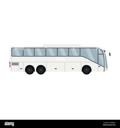 Diseño De Bus De Un Solo Piso Para Transporte Y Viajes Imagen Vector De