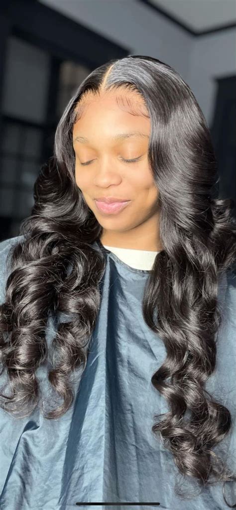 Middle Part Curly Hair Middle Part Curls Middle Part Sew In Middle
