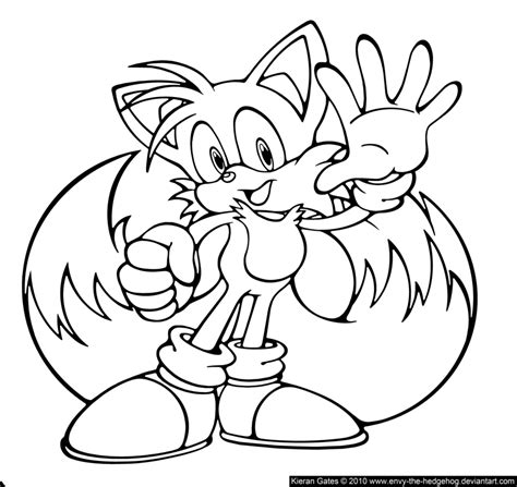 Tails Printable Coloring Pages