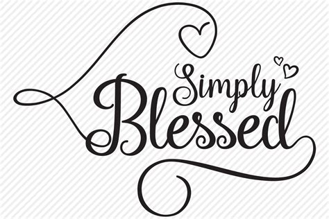Simply Blessed Svg Cut File Christian Shirt Design