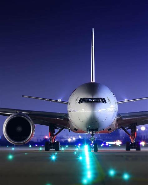 Night Shot Of This Air France Boeing 777 300er Photo B Boeing Aircraft