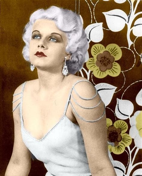 jean harlow in 1930 colorized by luiz adams jean harlow hollywood divas vintage hollywood