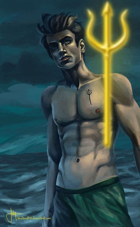 Percy Jackson He Doesnt Need The Trident Tattoo On His Chest Though Hell Have On On His Arm