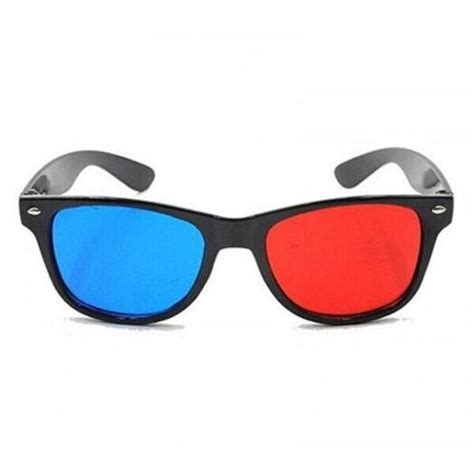 Buy Blue And Red 3d Eyeglasses Cyan Anaglyph Simple Style Extra Upgrade To Fit Over Prescription