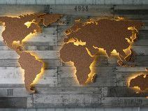 Infactory leinwand mit led beleuchtung, leinwand beleuchtet. Beleuchtete Holz Weltkarte mit Kork - 128x78cm | Holzbearbeitungs-projekte, Wandgestaltung ...