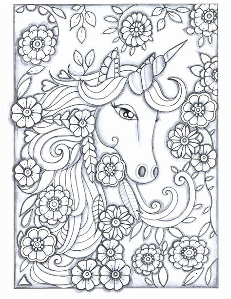 Hard Beautiful Unicorn Unicorn Coloring Pages Kidsworksheetfun