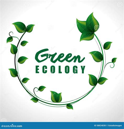 Go Green Design Stock Vector Illustration Of Conceptual 58824838