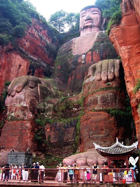The Leshan Giant Buddha Is A 71 Metre Tall Stone Statue Built Between