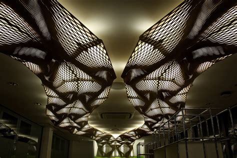 Weirdly Wonderful Wooden Waves Ceiling Wins Gold Medal Buro Happold