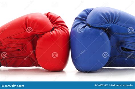 Two Boxing Gloves Stock Image Image Of Hand Punch 163099561