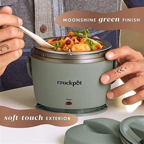 Crock Pot Electric Lunch Box Ounce Portable Food Warmer Moonshine