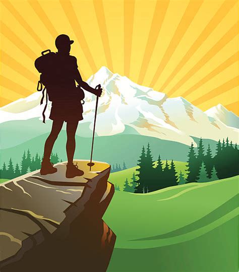Hiking Clip Art Vector Images And Illustrations Istock
