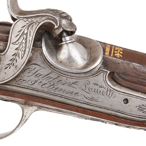 Pair Of Antique Flintlock Pistols By Jalabert Lamotte Mayfair Gallery