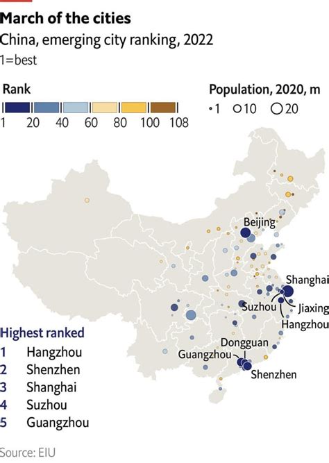 The Economist Chinas Emerging Cities Ranking Rchina