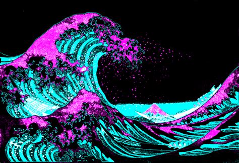 Aesthetic japanese wave wallpaper iphone. The Great Waves Of Kanagawa Wallpapers - Wallpaper Cave