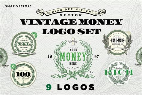 Vector Money Logo Bundle Money Logo Logo Set Logo Bundle