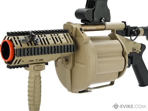 Ics Mgl Full Size Airsoft Revolver Grenade Launcher Color Tan Gen2