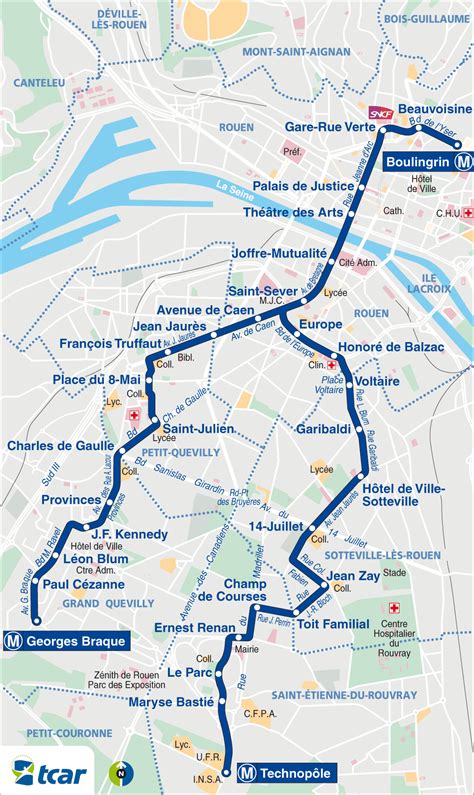 Mapa de hoteles en la zona de rouen: France | Mapa Metro