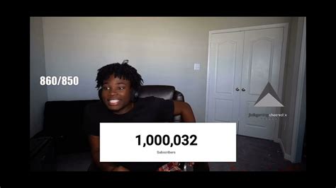 Kanel Joseph Hits 1 Million Subs Live On Twitch Youtube