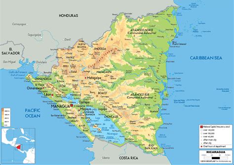 Map Of Nicaragua