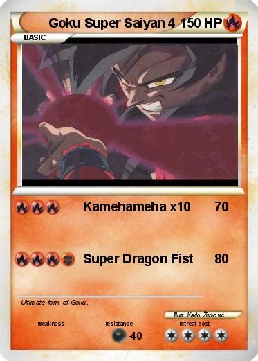 Pokémon Goku Super Saiyan 4 4 4 Kamehameha X10 My Pokemon Card
