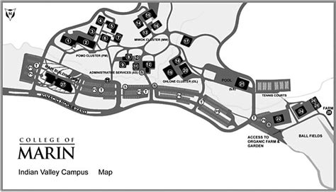 College Of Marin Campus Map Map