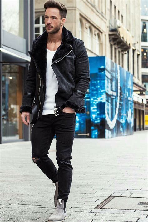 how to wear leather jacket for men