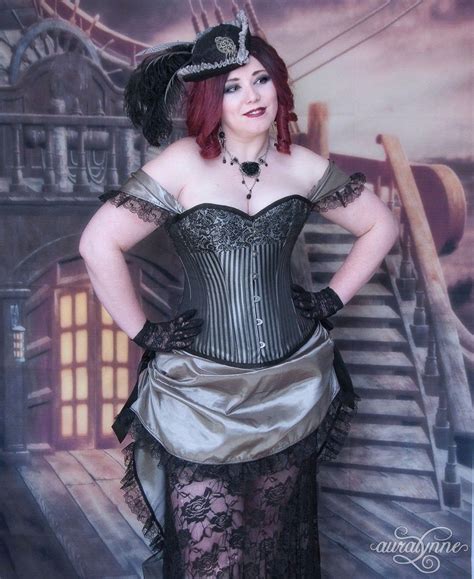 Silver Pirate Costume Lady Buccaneer Plus Size Steampunk Etsy Plus Size Steampunk Costume