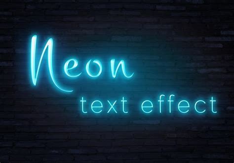 Neon Text Effect4 Free Photoshop Brushes At Brusheezy