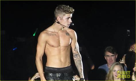 Justin Bieber Strips Down Shirtless For Believe Brisbane Concert Photo 3001213 Justin