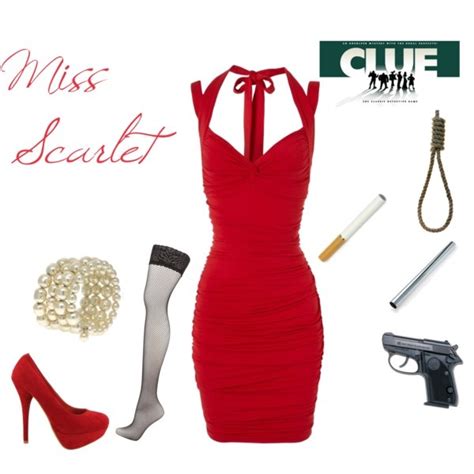 miss scarlet created by vicktorina on polyvore holiday party fashion themed outfits