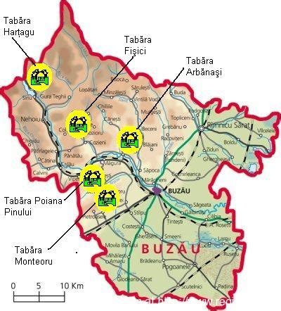 Harta si vremea orasului pe 5 zile. Harta Buzau