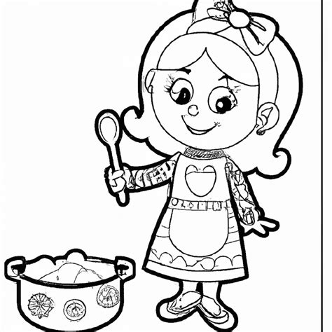 Desenhos De Cozinheiras Para Imprimir