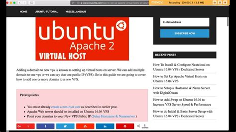 How To Set Up Create Apache Virtual Hosts On Ubuntu VPS YouTube